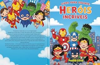Livro Livro Para Colorir Heróis Incríveis