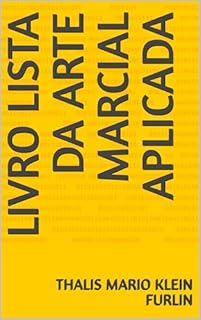 Livro Livro Lista da Arte Marcial Aplicada