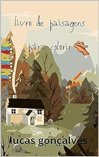 Livro livro de paisagens para colorir