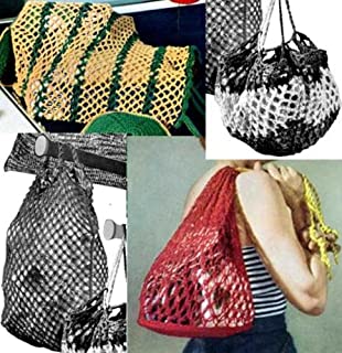Livro Malha estilo sacolas para Crochet e sacos de Lavandaria para Crochet