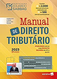 Livro Manual de Direito Tributário - 15ª edição 2023