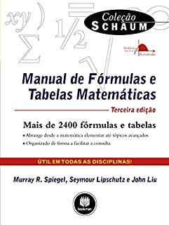 Livro Manual de Fórmulas e Tabelas Matemáticas (Schaum)