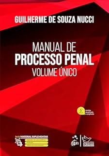 Livro Manual de Processo Penal - Volume Único - 6ª Edição 2025