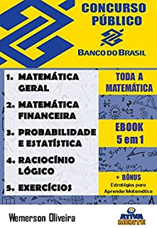 Livro TODA A MATEMÁTICA DO BB 2023 + LIVRO BÔNUS: 5 em 1 + Bonus.