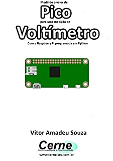 Livro Medindo o valor de Pico para uma medição de Voltímetro Com a Raspberry Pi programada em Python