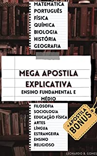 Livro Mega Apostila explicativa: Ensino fundamental e médio