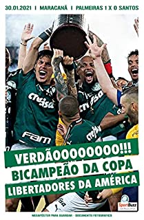 Livro Megapôster SportBuzz - Documento fotográfico - Copa Libertadores da América - Palmeiras 1 x 0 Santos