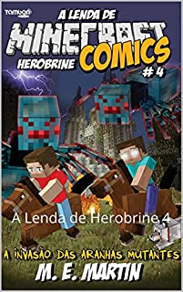 Livro Minecraft Comics - A Lenda de Herobrine 4: A Lenda de Herobrine