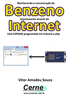 Monitorando a concentração de Benzeno remotamente através da Internet Com ESP8266 programado em Arduino e php