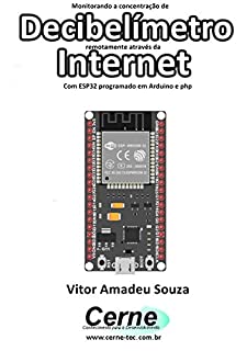 Monitorando a concentração de  Decibelímetro remotamente através da Internet Com ESP32 programado em Arduino e php