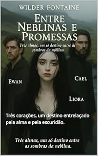 Livro Entre Neblinas e Promessas: Três corações, um destino entrelaçado pela alma e pela escuridão.