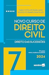 Livro Novo Curso De Direito Civil - Direito Das Sucessões - Vol. 7 - 11ª edição 2024