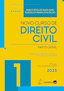 Livro Novo Curso de Direito Civil - Vol.1 - Parte Geral - 27ª Edição 2025