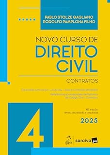 Livro Novo Curso de Direito Civil - Vol.4 - Contratos - 8ª Edição 2025