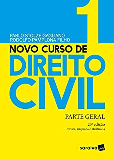 Livro Novo Curso de Direito Civil - Volume 1 - Parte Geral - 23 ª Edição 2021