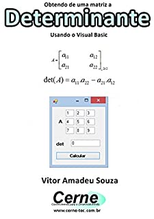 Livro Obtendo de uma matriz a Determinante Usando o Visual Basic