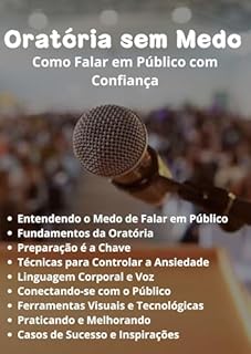 Livro Oratória sem Medo: Como Falar em Público com Confiança