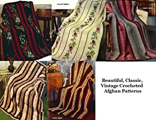 Livro Padrões de afegãos Crocheted bonitos, clássicos, Vintage