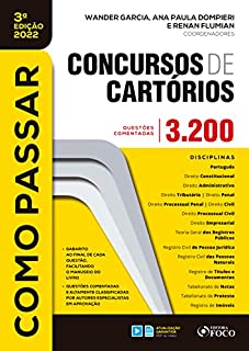 Livro Como passar em concursos de cartórios: 3.200 questões comentadas