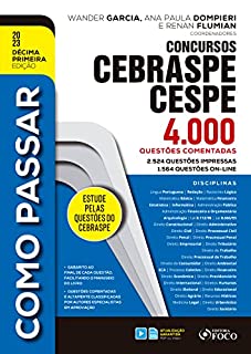 Livro Como passar em concursos CEBRASPE: 4.000 questões comentadas