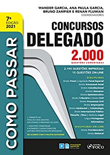Livro Como Passar em Concursos de Delegado: 2.000 questões comentadas
