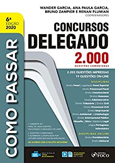 Livro Como passar concursos delegado: 2.000 questões comentadas
