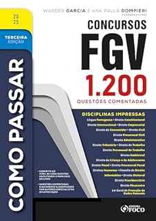 Livro Como Passar em Concursos FGV - 3ª Ed - 2025