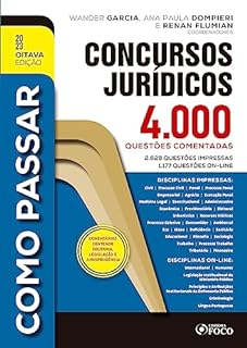 Livro Como Passar em Concursos Jurídico: 4.000 Questões Comentadas - 8ª Ed - 2023