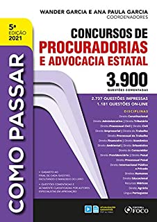 Livro Como passar concursos de procuradorias e advocacia estatal: 3.900 questões comentadas