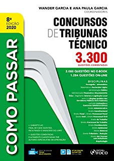 Livro Como passar em concursos de tribunais técnico: Nível Médio - 3.300 questões comentadas - 2020