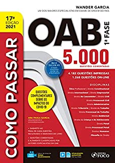 Livro Como passar OAB 1ª fase: 5.000 questões comentadas