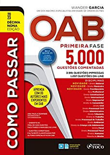 Livro Como passar OAB Primeira Fase: 5.000 questões