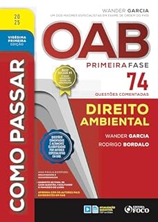 Livro Como passar OAB primeira fase - 74 questões comentadas - Direito ambiental