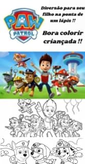 Livro Patrulha Canina para Colorir !!