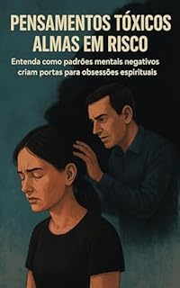 Livro Pensamentos Tóxicos Almas em Risco: Entenda como padrões mentais negativos criam portas para obsessões espirituais