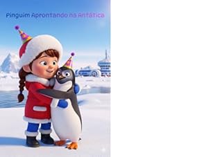 Pinguim Aprontando na Antártica