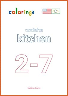 Livro Praticar Frases no Passado na Cozinha (2-7): Livros de Exercícios para Aprender Inglês em Casa - Coloringa