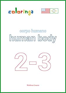 Livro Praticar Passado com Corpo Humano (2-3): Livros de Exercícios para Aprender Inglês em Casa - Coloringa