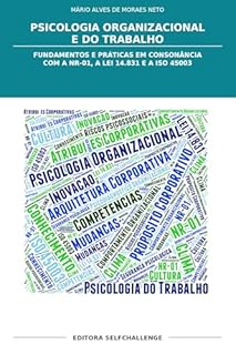 Livro Psicologia Organizacional e do Trabalho: fundamentos e práticas em consonância com a NR 01, a Lei 14.831 e a ISO 45003