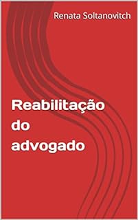Livro Reabilitação do advogado
