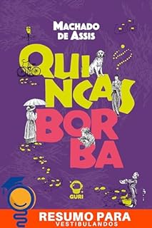 Livro Resumo e análise de "Quincas Borba" de Machado de Assis: Literatura FUVEST 2024 |Edição acessível com descrição de imagens