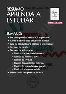 Livro Resumo "Aprenda a Estudar"