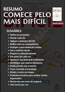 Livro Resumo "Comece pelo mais difícil"