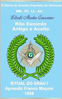 Livro RITUAL DO GRAU 1 APRENDIZ FRANCO MAÇOM