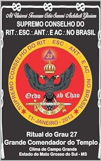 Livro RITUAL DO GRAU 27 GRANDE COMENDADOR DO TEMPLO