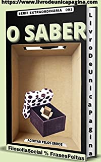 Livro O SABER: ACERTAR PELOS ERROS - 091 SÉRIE EXTRAORDINÁRIA