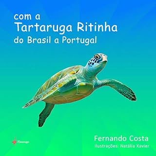 Livro Com a Tartaruga Ritinha do Brasil a Portugal