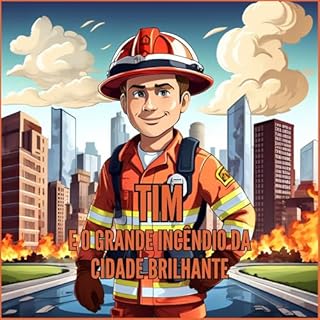 Livro Tim e o grande incêndio da Cidade Brilhante - para crianças a partir de 3 anos (Livro infantil)