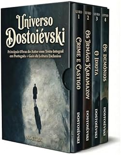 Livro Universo Dostoiévski - 4 Livros - Um percurso guiado pelas grandes obras de Dostoiévski: Guia de Leitura Exclusivo + Originais de Crime e Castigo, Os Irmãos Karamázov, O Idiota e Os Demônios