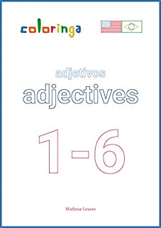 Livro Usando Adjetivos no Presente (1-6): Livros de Exercícios para Aprender Inglês em Casa - Coloringa